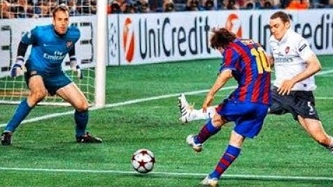 Lionel Messi - All Super Hat tricks ( 4+ Goals).HD