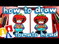 How To Draw Tomato Head Fortnite Skin (cartoon)