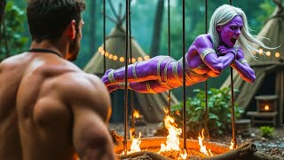 Human Followed the Screams—Found an Alien Girl Being Grilled by Tribal Aliens