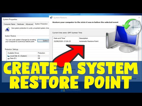 Video: Jak Vytvořit Bod Obnovení Systému