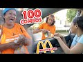 REGALANDO 100 DESAYUNOS DE MCDONALDS (p.2) 😭 | Yarissa