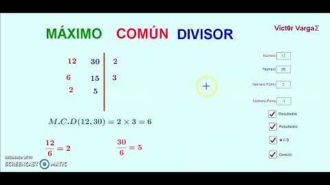Aplicaciones #1 en GeoGebra (Máximo Común Divisor)