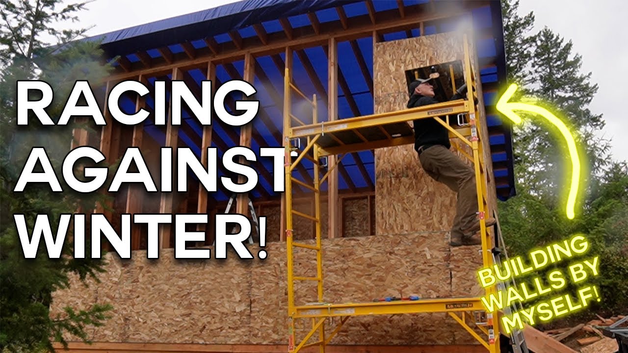 Curated visual reference: Picture Idea: Trying To Finish Exterior Walls Before Winter Arrives
