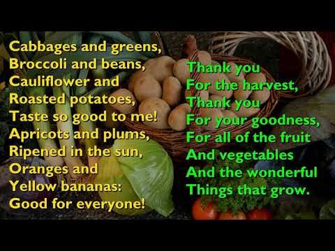 Harvest Samba Cabbages and Greens with lyrics for congregations