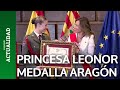 La Princesa Leonor recoge la Medalla de Aragón, de las Cortes y el título de hija adoptiva