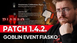 Update 1.4.2 + Goblin Event Fiasko! - Diablo IV! #diablo #diablo4