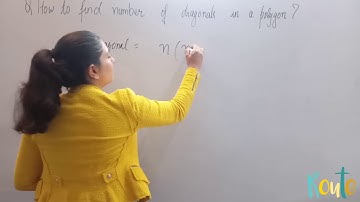 how to find number of diagonals in a polygon? || understanding quadrilaterals