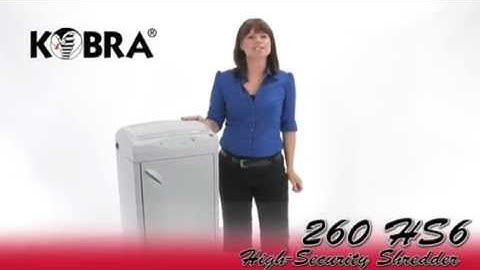 Kobra 260 HS6 High Security Shredder