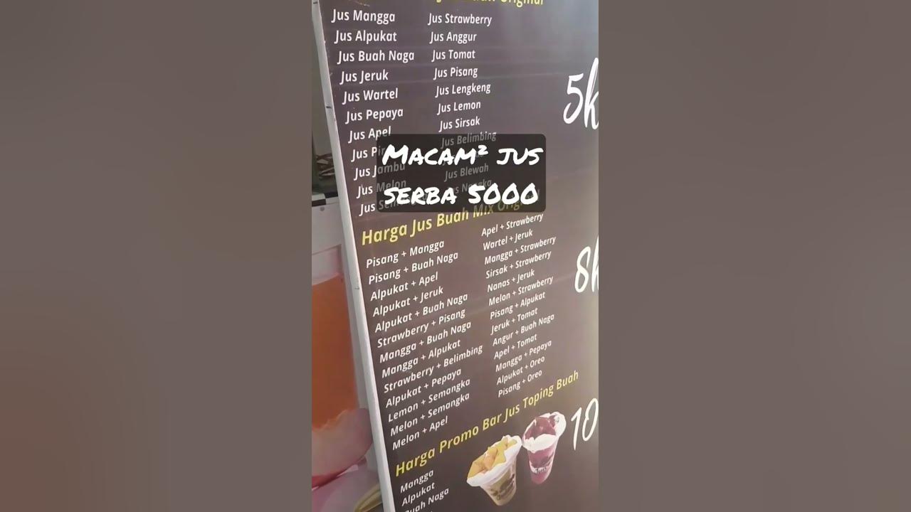 macam² jus serba 5000an, kecuali pake toping buah #short #shorts #shortvideo #jusbuahsegar