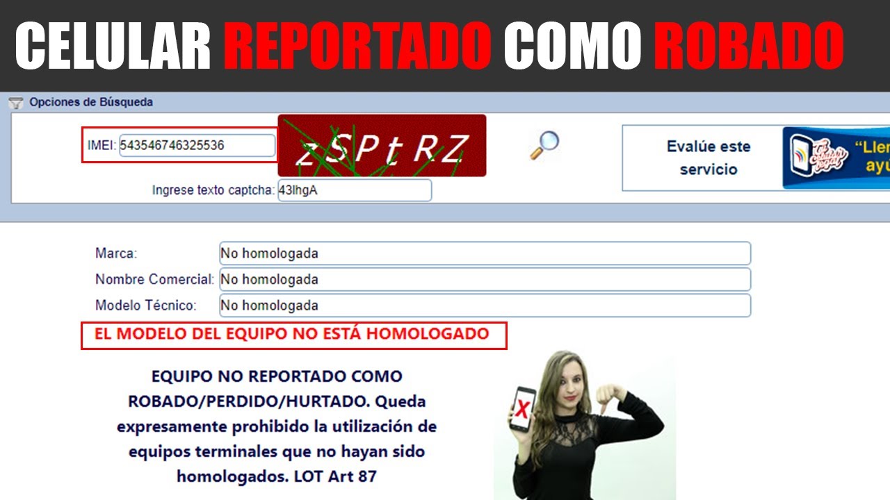 Como Saber si un Celular es ROBADO o esta BLOQUEADO por IMEI 2021 - YouTube