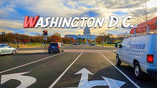 Driving Downtown - Washington D.C. 4K - USA