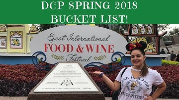 DCP Spring 2018 Bucket List! (Food, Merch, Experience!)