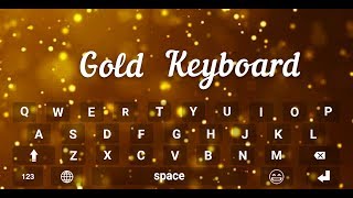 Gold Keyboard Theme screenshot 1