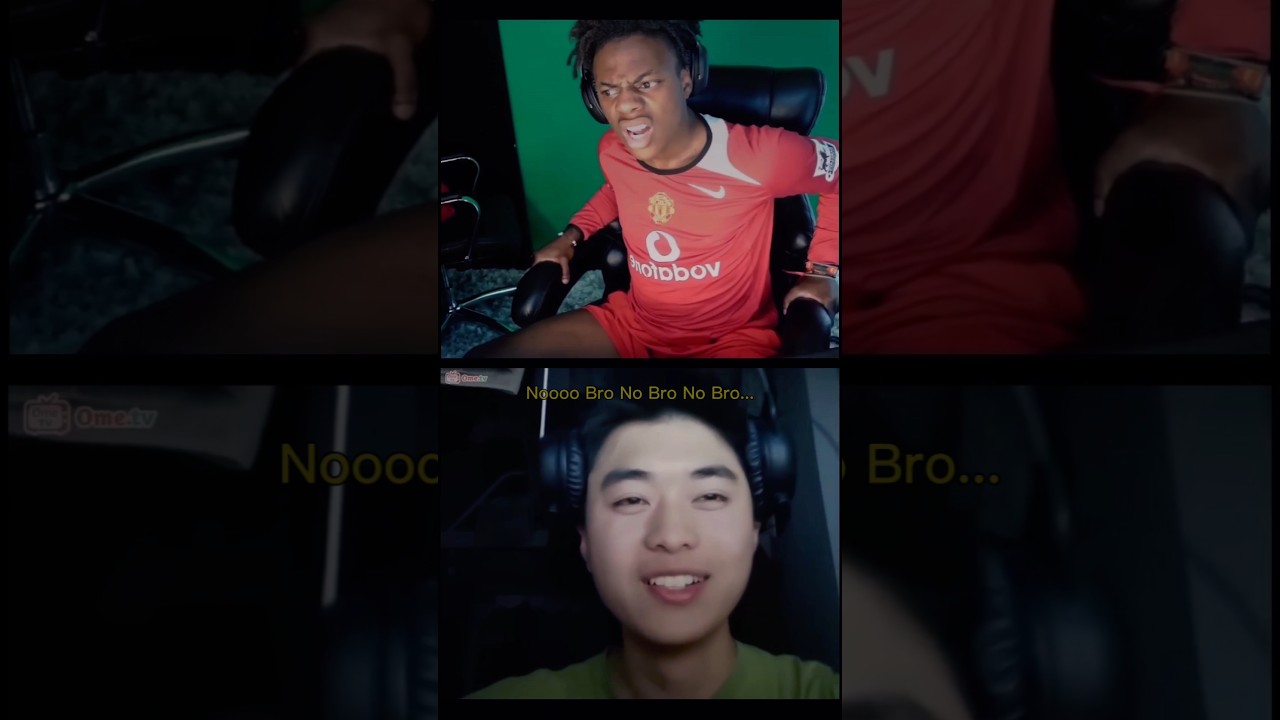 IShowSpeed goes on Omegle and gets called Ni88@ 🥸 #ishowspeed #shorts #memes #funny