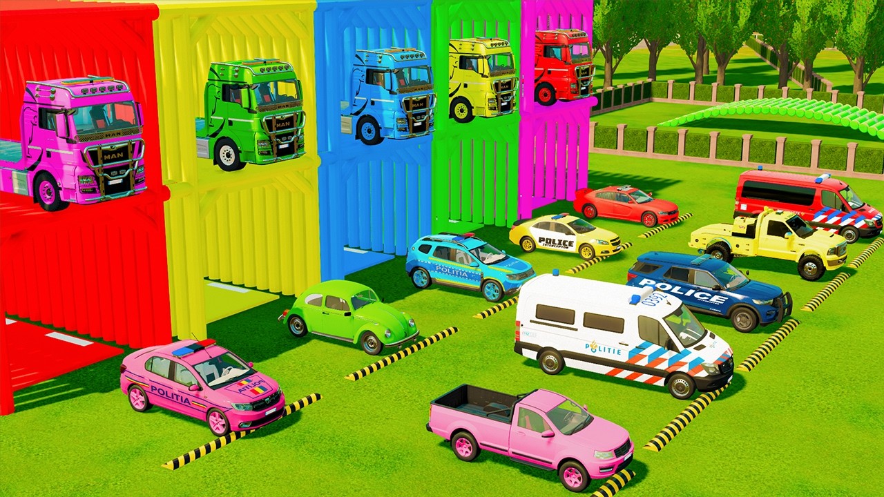 INSANE EMERGENCY TRANSPORT! ALL POLICE & AMBULANCE VEHICLES ON MERCEDES TRUCKS | FS22