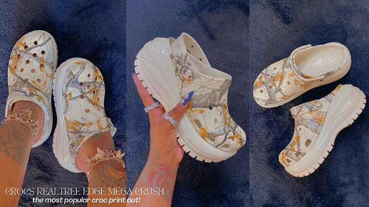 CROCS REALTREE EDGE MEGA CRUSH CLOG UNBOXING REVIEW & TRY ON HAUL | MOST POPULAR CROC PRINT!
