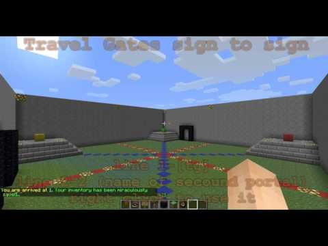 Minecraft plugin TravelGates Installation and Tutorial