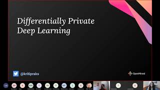 CAIML15 - "PyTorch Opacus Deep Learning with Differential Privacy" by Kritika Prakash