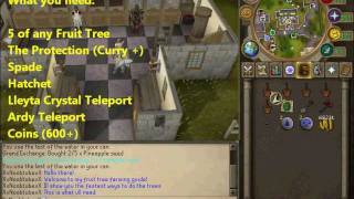 Celebrity Runescape Farming Guide - Fruit Trees (Fastest and Best XP) [HD] Wealth
