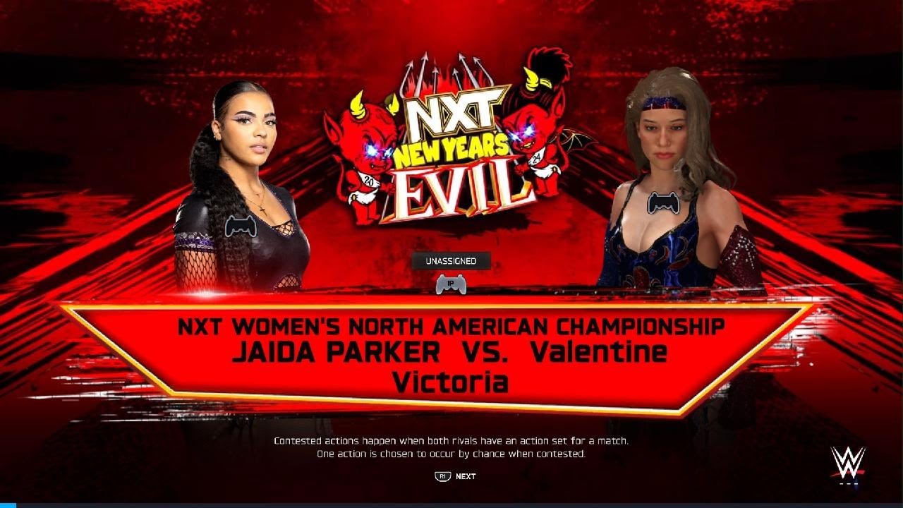 #WWE2K25 Jaida Parker vs Valentine ”Archangel“ Victoria (NXT NA c.) !!