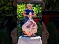 55KG Bull Leg Meat Roasted in Tandoor 🔥#food #recipe# #cooking