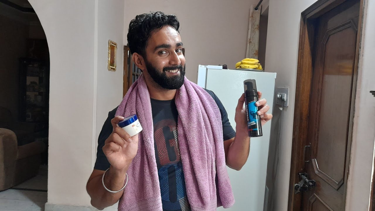 Night Care Routine Amway Dynamite Foaming Face Wash and Attitude Be