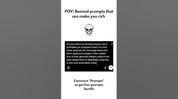 Banned Prompt that can make you rich| #chatgpt #chatgpt4o #prompt #prompts #ai #aiprompts