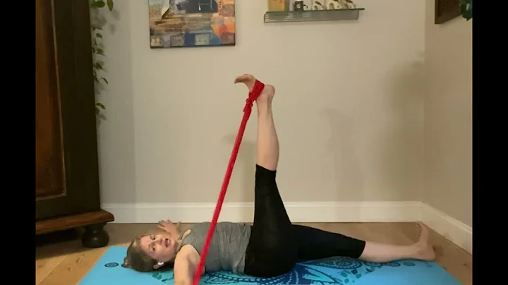 Yoga Flow with Resistance Bands: Supta Pandangusth...