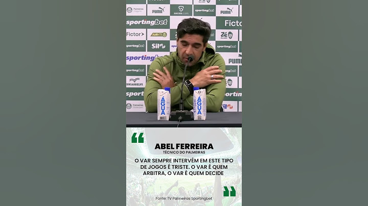 🗣️ “Triste. O VAR decide tudo.” – Abel critica atuação da arbitragem
