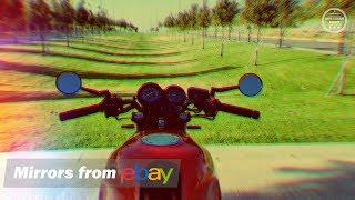 Motorcycle Mirrors from eBay for my Honda CB500