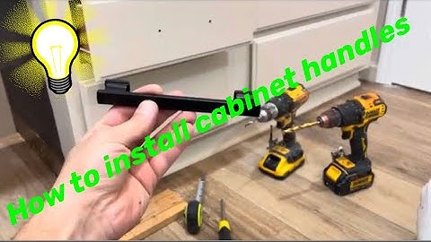 How to install cabinet handles make a template instructions easy video