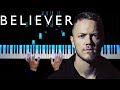 Imagine Dragons - Believer | Piano tutorial | Sheets