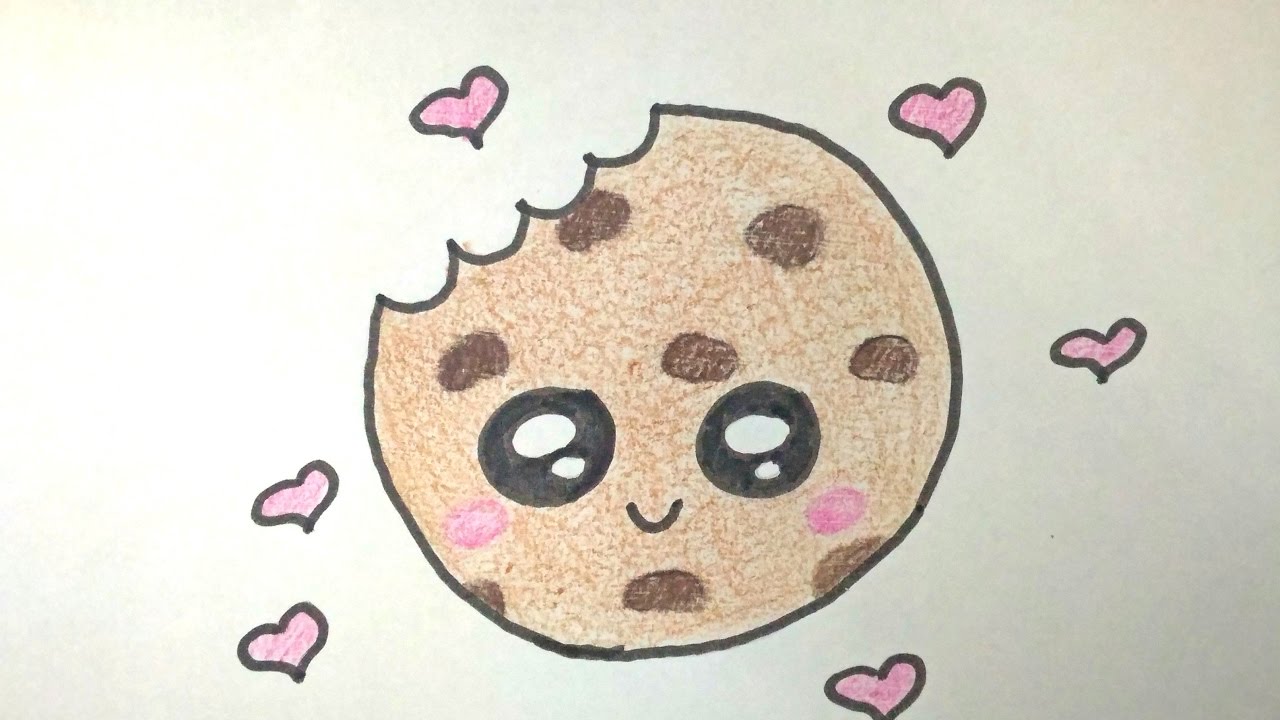 DESENHOS FACEIS DE FAZER COMO DESENHAR COOKIE FOFO 