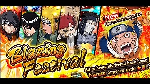 NARUTO SHIPPUDEN: Ultimate Ninja Blazing (ENG) - Naruto Blazing Festival Multi-summon (Jan 10, 17)