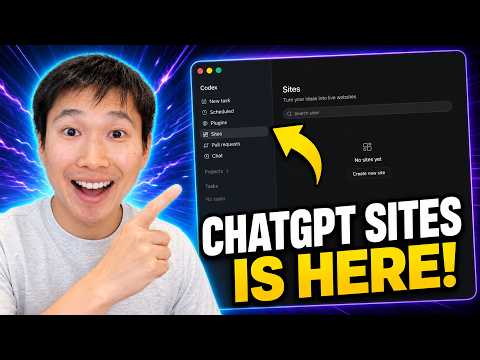 ChatGPT Sites Is Here: Build & Host a Website