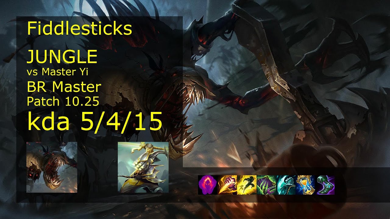 Fiddlesticks vs Master Yi Jungle - BR Master 5/4/15 Patch 10.25 Gameplay