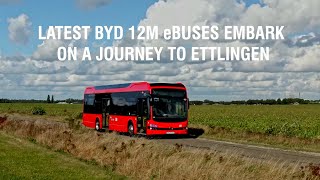 Latest Generation BYD 12m eBuses Embark on a Journey to Ettlingen, Germany | BYD eBuses