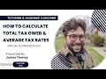Marginal and average tax rates - example calculation - YouTube