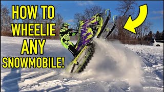 How To Wheelie ANY Snowmobile!