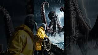 👨🏿🦳Old Man, And Giant Octopus 🦑😱#viral #youtubeshorts #shortvideo