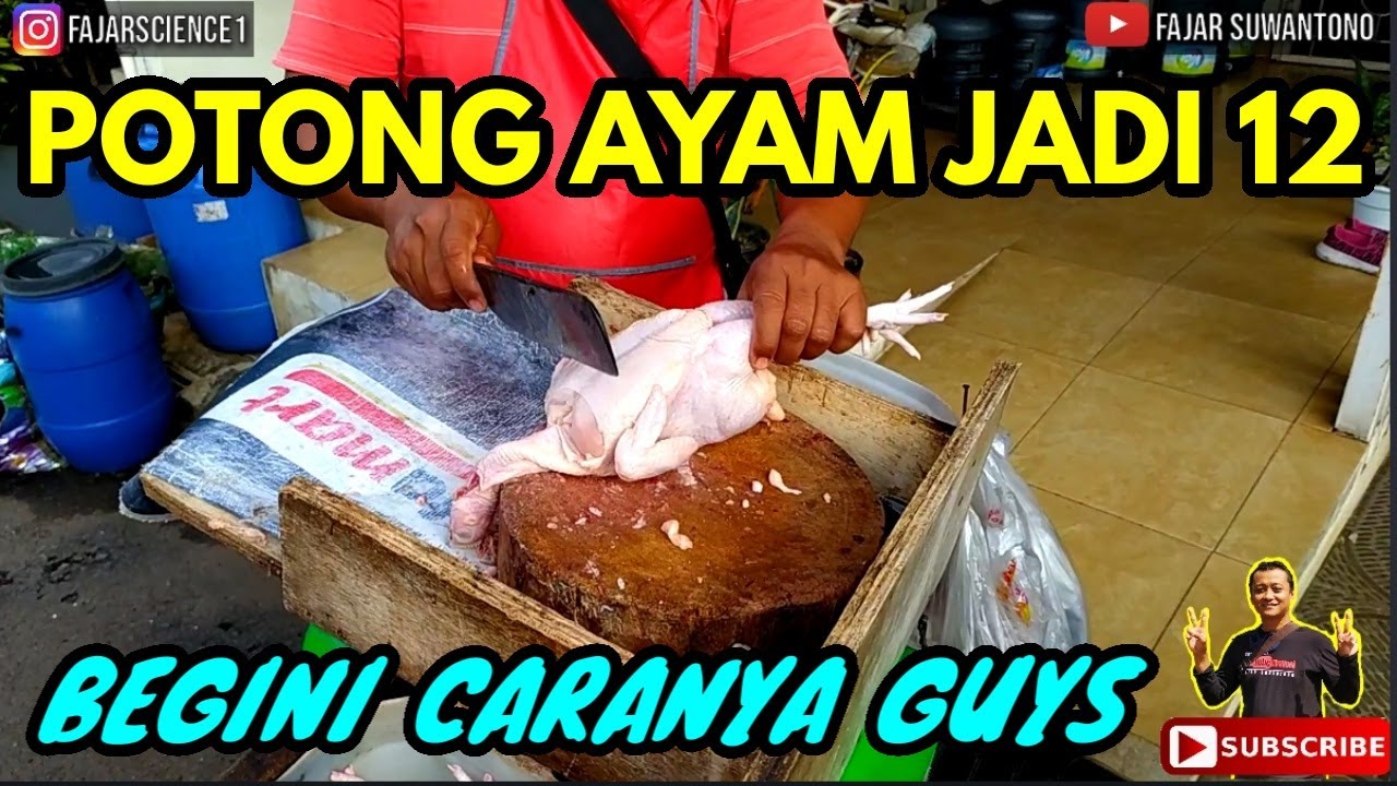 CARA POTONG AYAM JADI 12 BAGIAN, MUDAH SEKALI YouTube