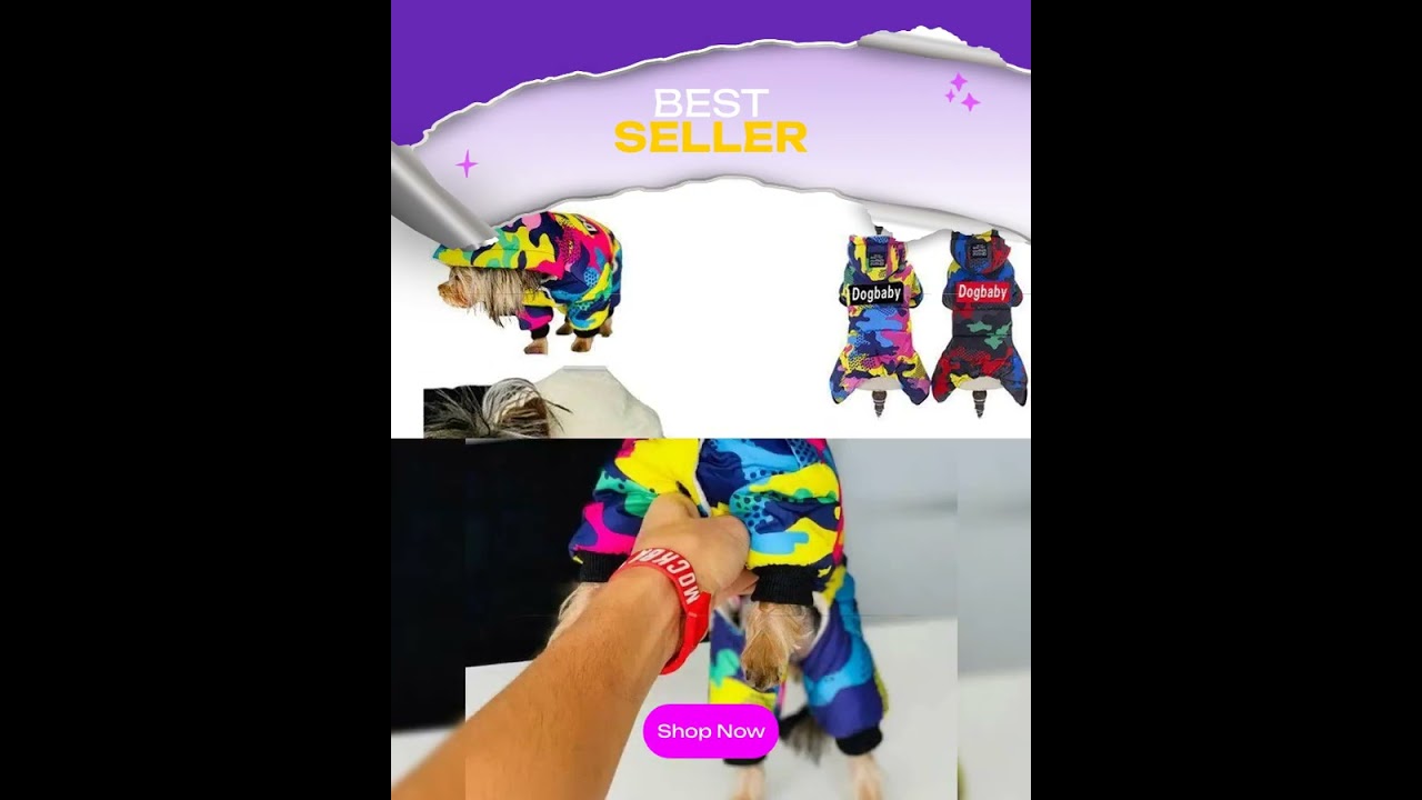 Dog Jumpsuit Thicken Warm Winter Dog Clothes for Small Dogs