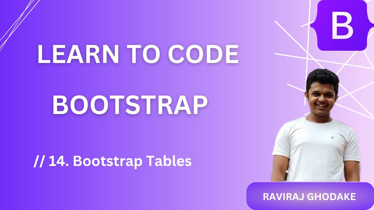 14. Bootstrap | Bootstrap Components | Tables - YouTube