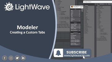 Lightwave 3D -  Creating Custom Tabs