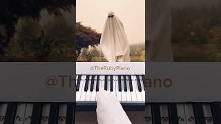 Real Ghost Teaches Piano 👻 #Shorts #Piano #Halloween #Halloweenwithshorts