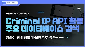 Criminal IP API를 이용한 주요 데이터베이스 노출 IP 검색 서비스 #OSINT #criminalip