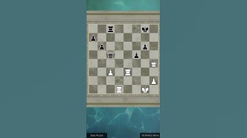 Daily puzzle chess, easy checkmate
