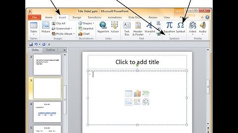 CÁCH CHÈN KÝ HIỆU TRONG POWERPOINT