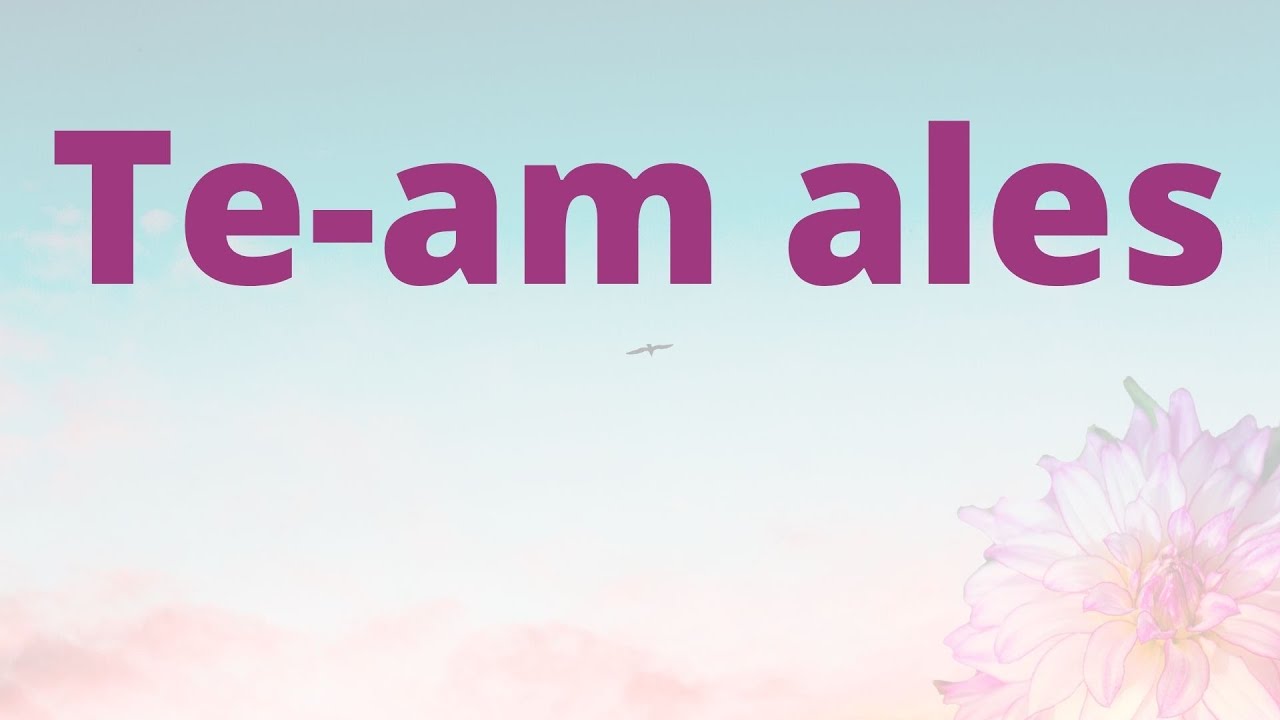 Te-am ales (Negativ + Cuvinte)