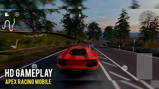 Apex Racing (Android & iOS) - Lamborghini Aventador in English Countryside Map GamePlay screenshot 5